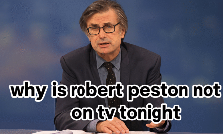 why is robert peston not on tv tonight